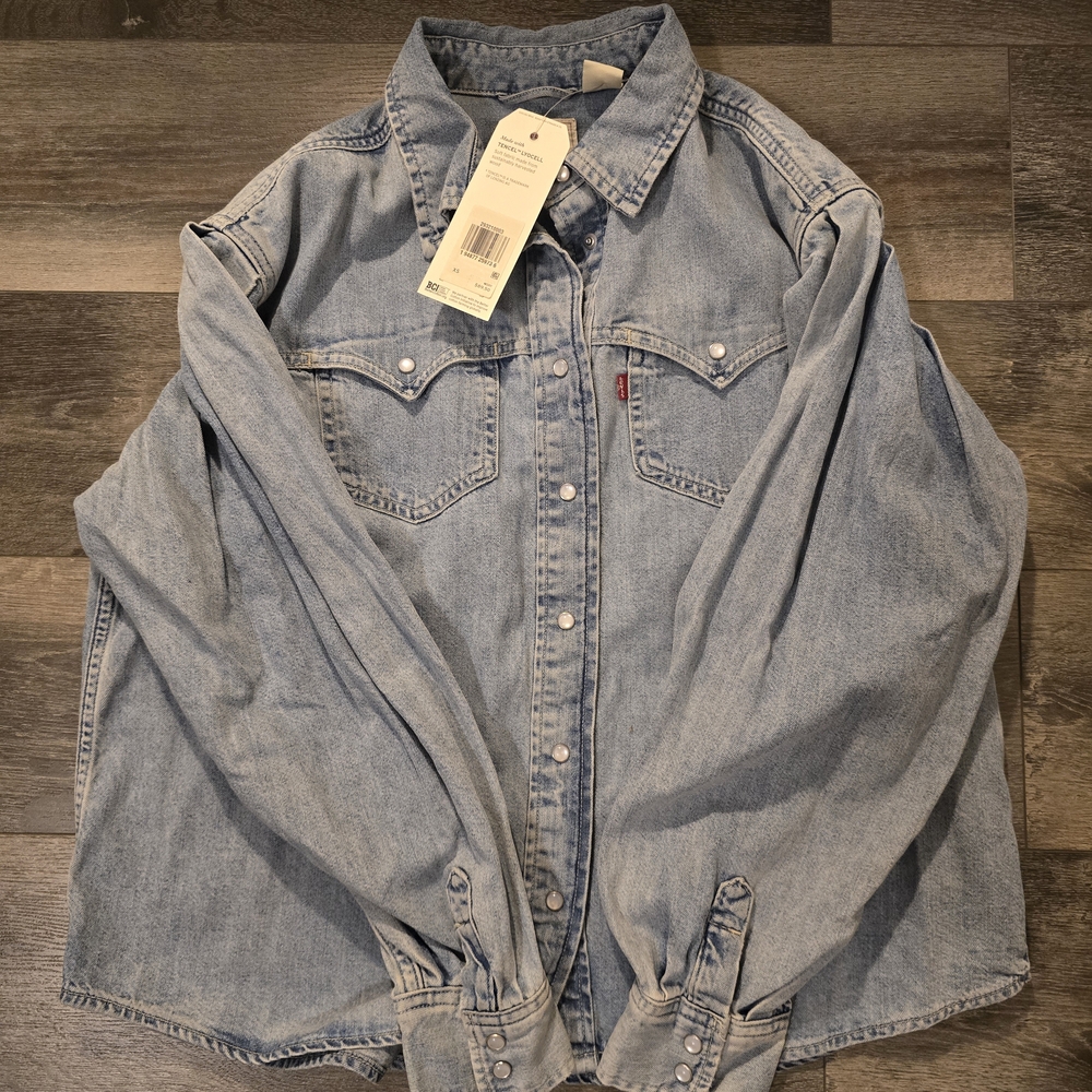 Levi's Light Blue Denim Button Down Shirt